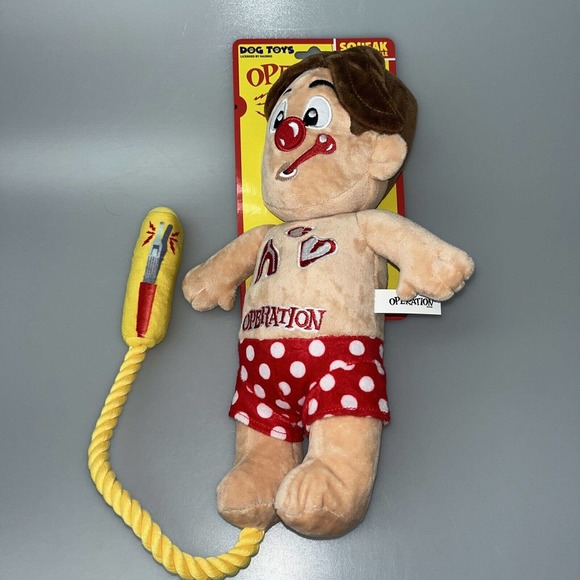 Hasbro Dog Dog Toy Hasbro Operation Cavity Sam Plush Rope Tug Dog
